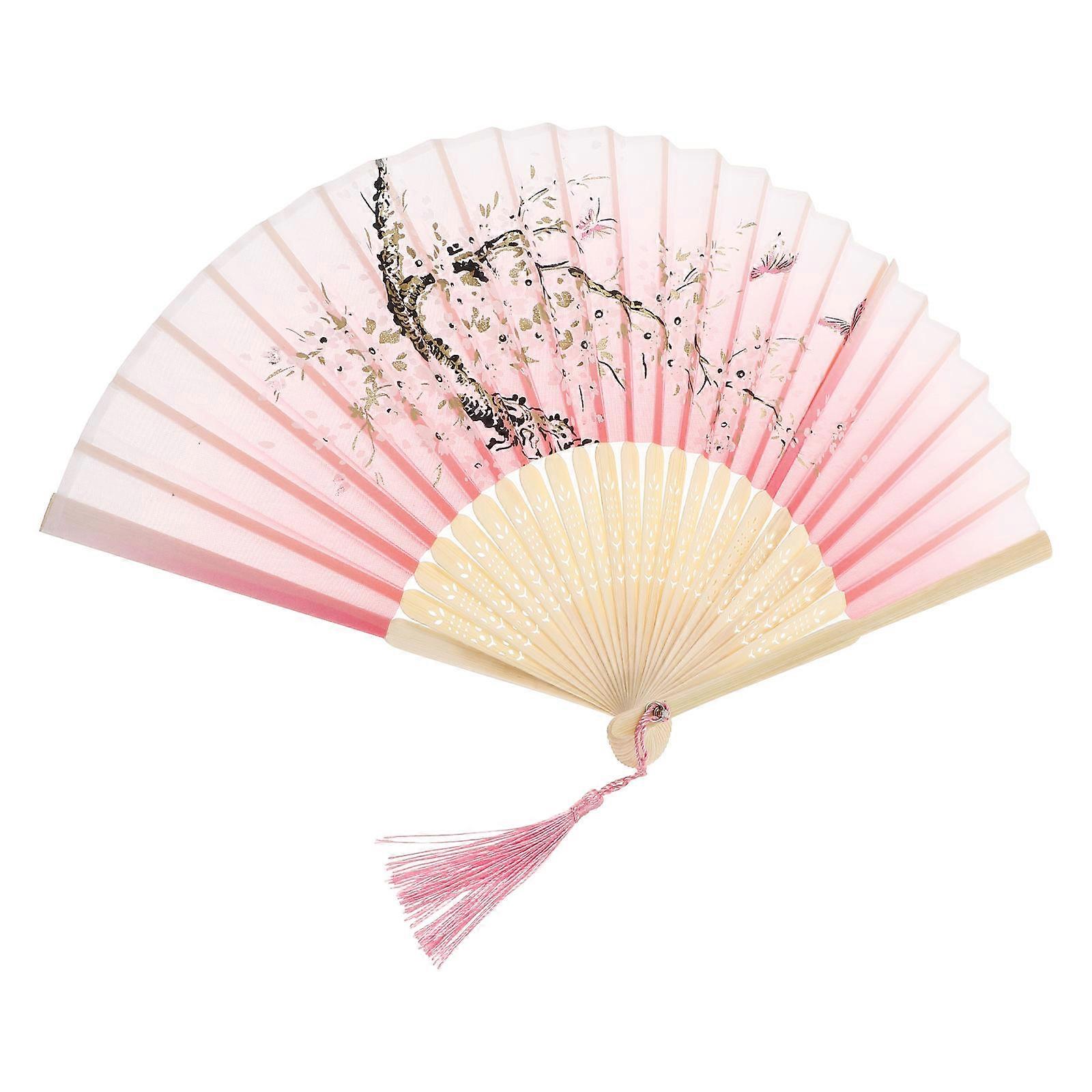 Vintage Folding Fan Bamboo Fan for Decor