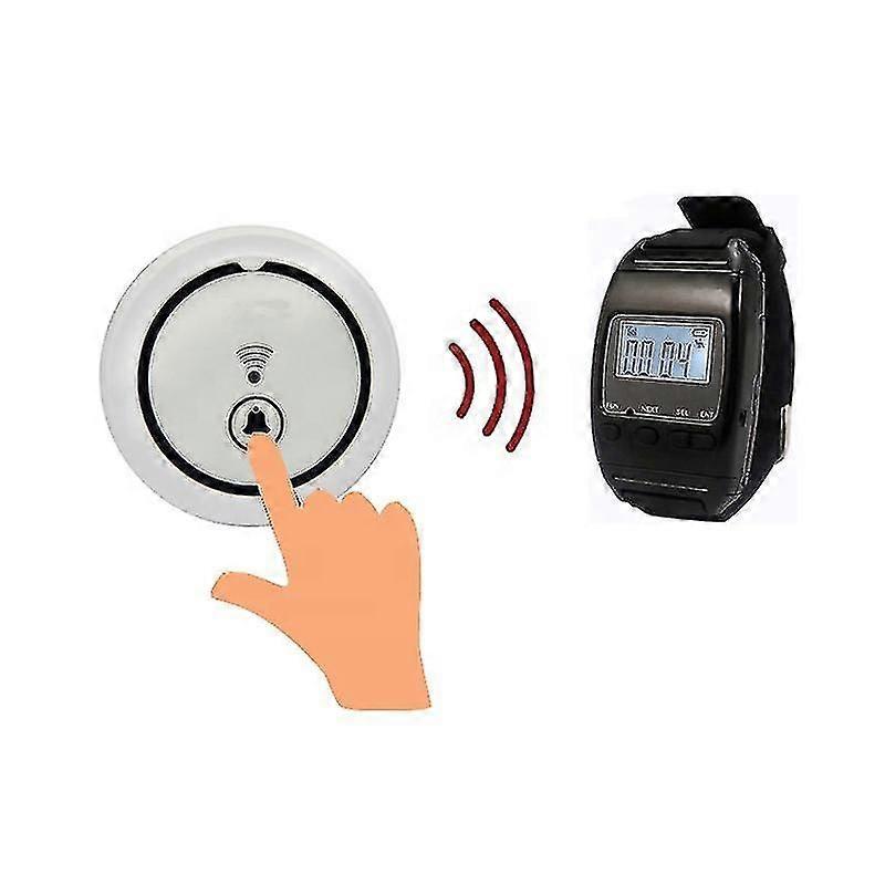 Waitress Button Service Ordering Query Vibrating Pager And Buzzer Wireless Waiter Calling System Watch Restaurant