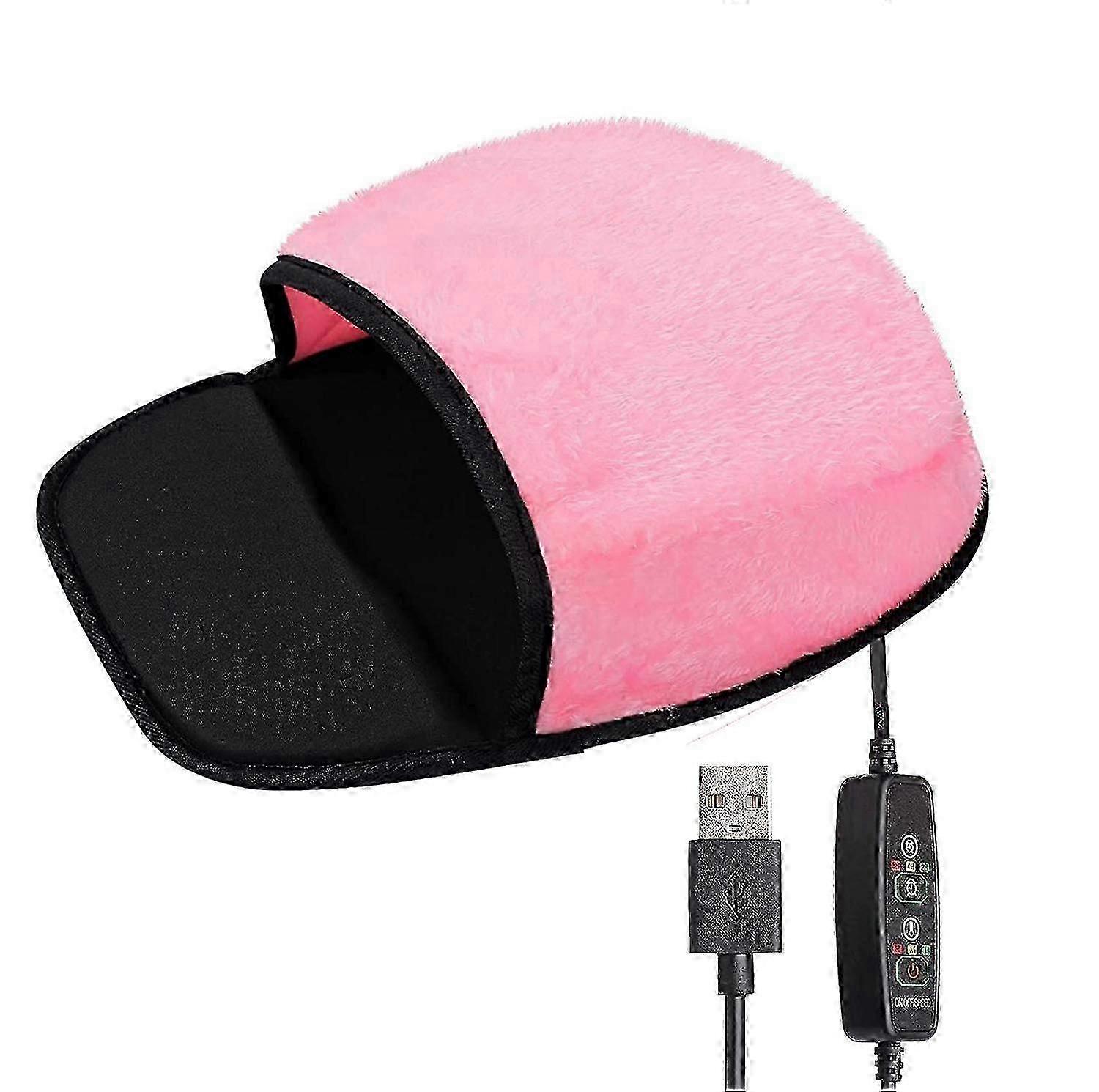 USB Heated Mouse Pad Hand Warmer - 3 Temperatures - Controller Included