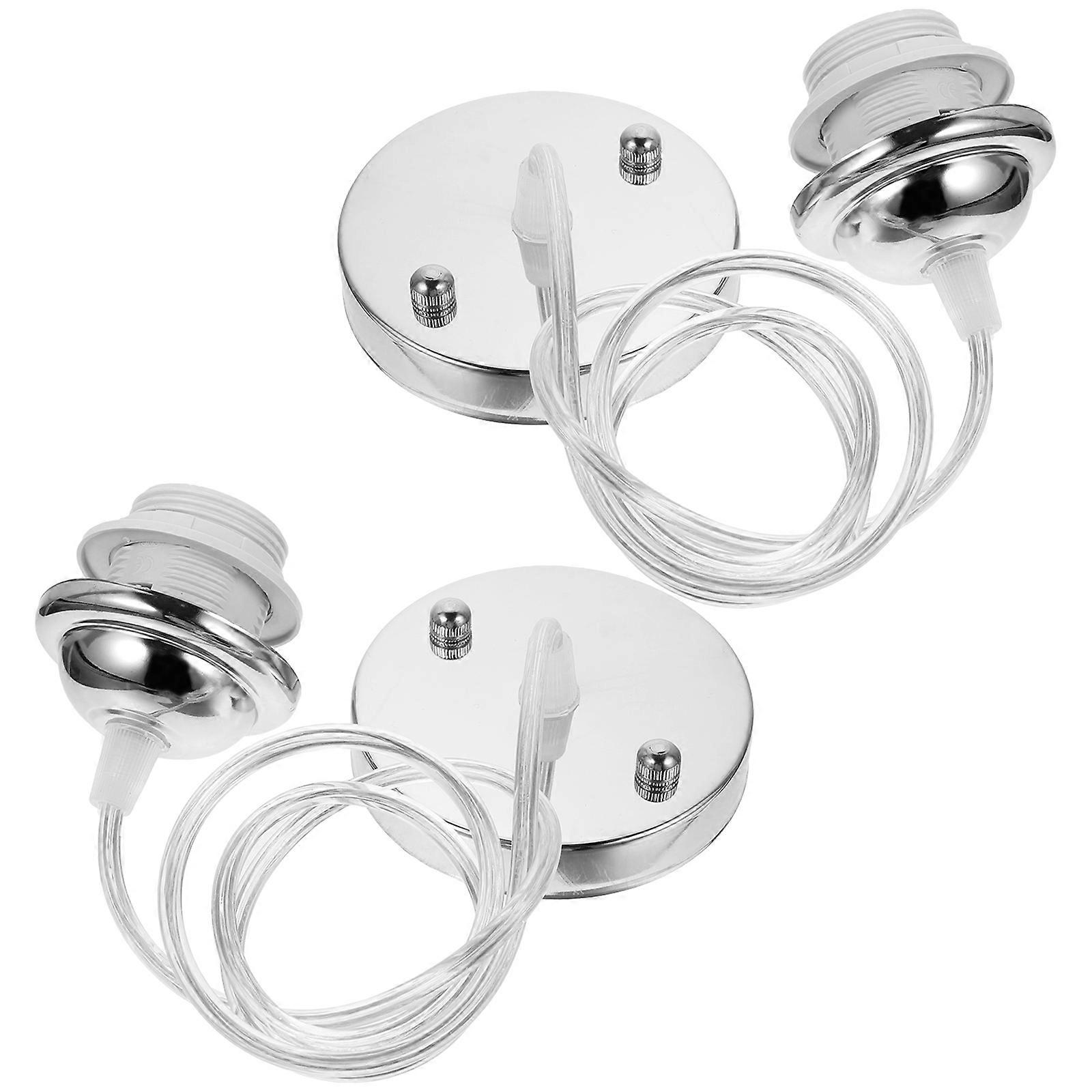 2pcs Ceiling Light Holder E27 Thread Lamp Holder Ceiling Canopy For Chandelier