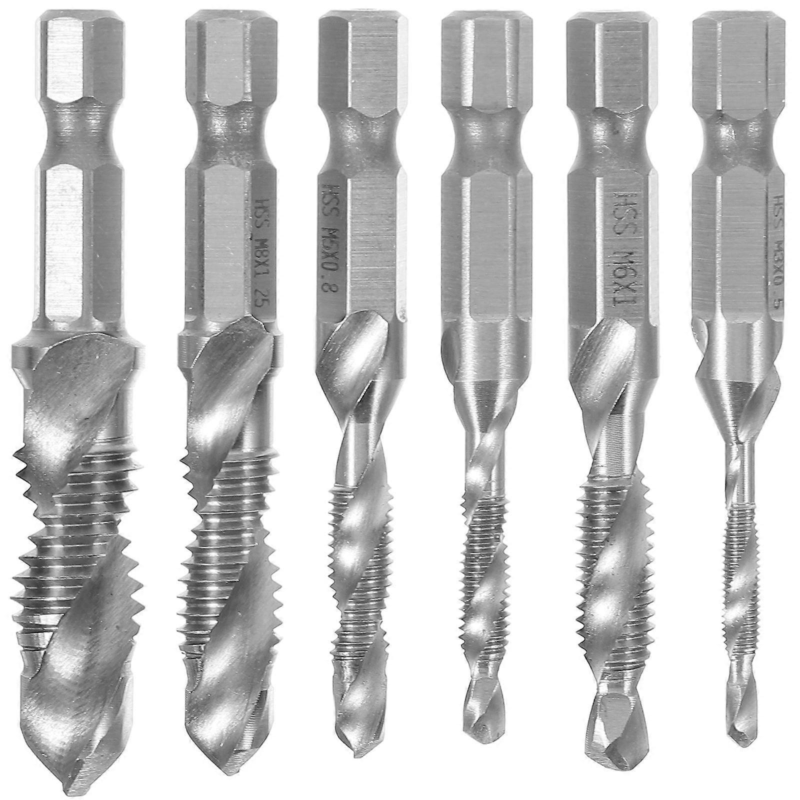 Wear Resistant Side Cutting Drill Bit Set for Splitting 1Set Silver Material