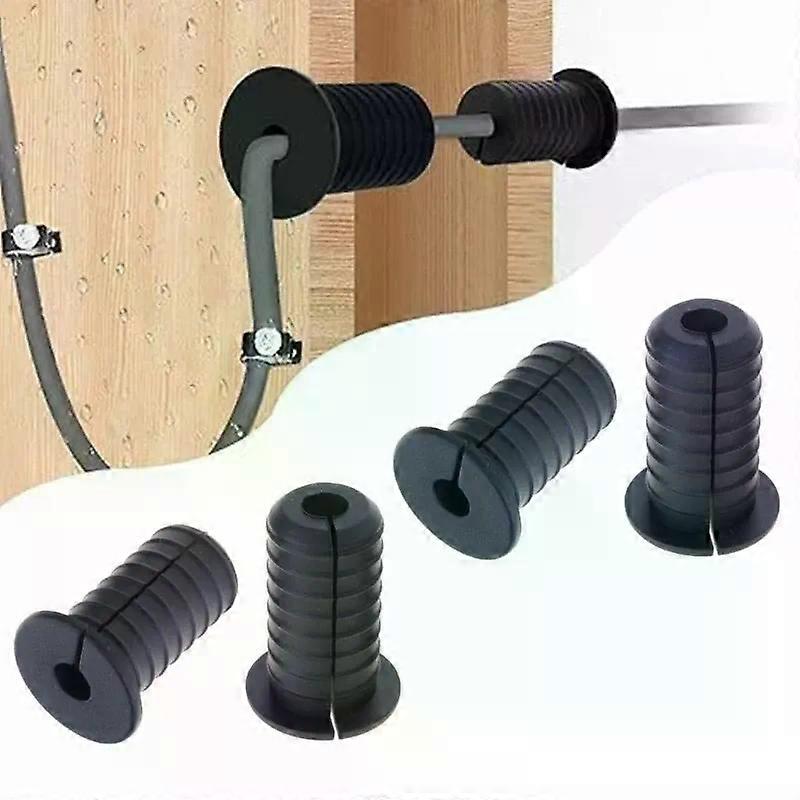MXLA 6Pcs Rubber Cable Routing Protective Sleeve Wall Grommets for Cables
