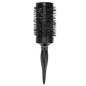 Brosse à cheveux ronde empêcher l’électricité statique Massage aux ions négatifs Cuir chevelu Lissage des cheveux Brosse à cheveux en nylon rouleau pour salon à la maison Noir 26x5.7x5.7cm/10.2x2.2x2.2in