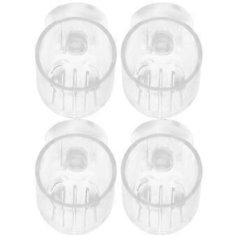 Acrylic Aquarium Plant Holders with Suction Cups, Feeding Cup, 4 Pieces