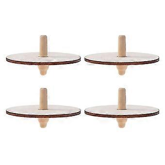 Set di 8 pezzi con gioco girevole in legno fai-da-te per dipingere e giocare con i bambini.