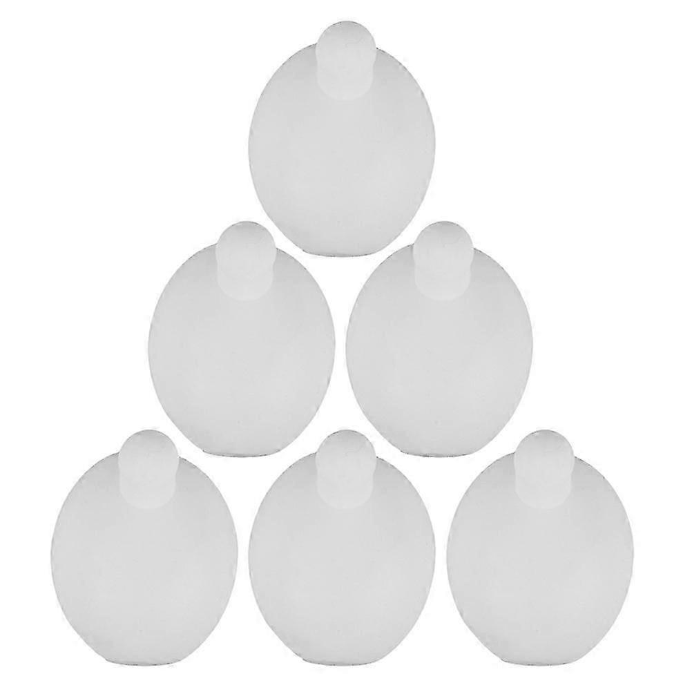 Press Bubble Insert, TPR Material, White, 6Pcs, For DIY Projects & Family Activities