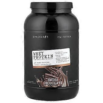 Project 1 Nutrition, Whey Protein, High-Quality Protein Complex, Swiss Chocolate, 2 lbs (907 g)