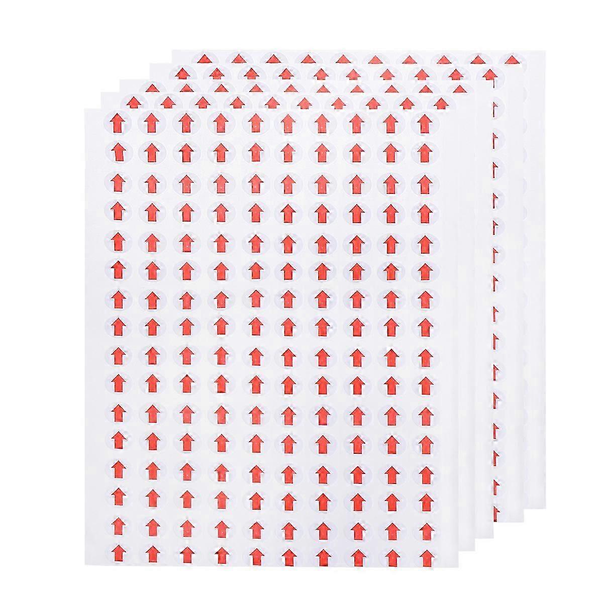Red Arrow Adhesive Removable Circle Dot Stickers, 3200Pcs for Marking