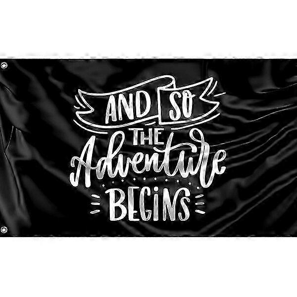 Adventure Begins Flag L0326