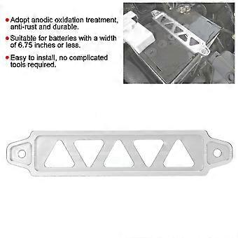 217mm/8.5in Universele Auto Accu Sjorbeugel Brace Fasten Fix Holder StabilizerSilver