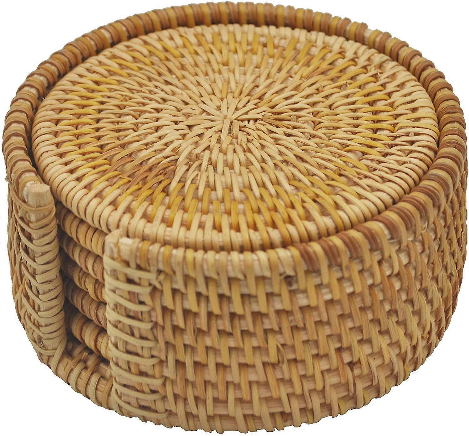 Rattan Coasters,tylish Handmade Braided Coasters