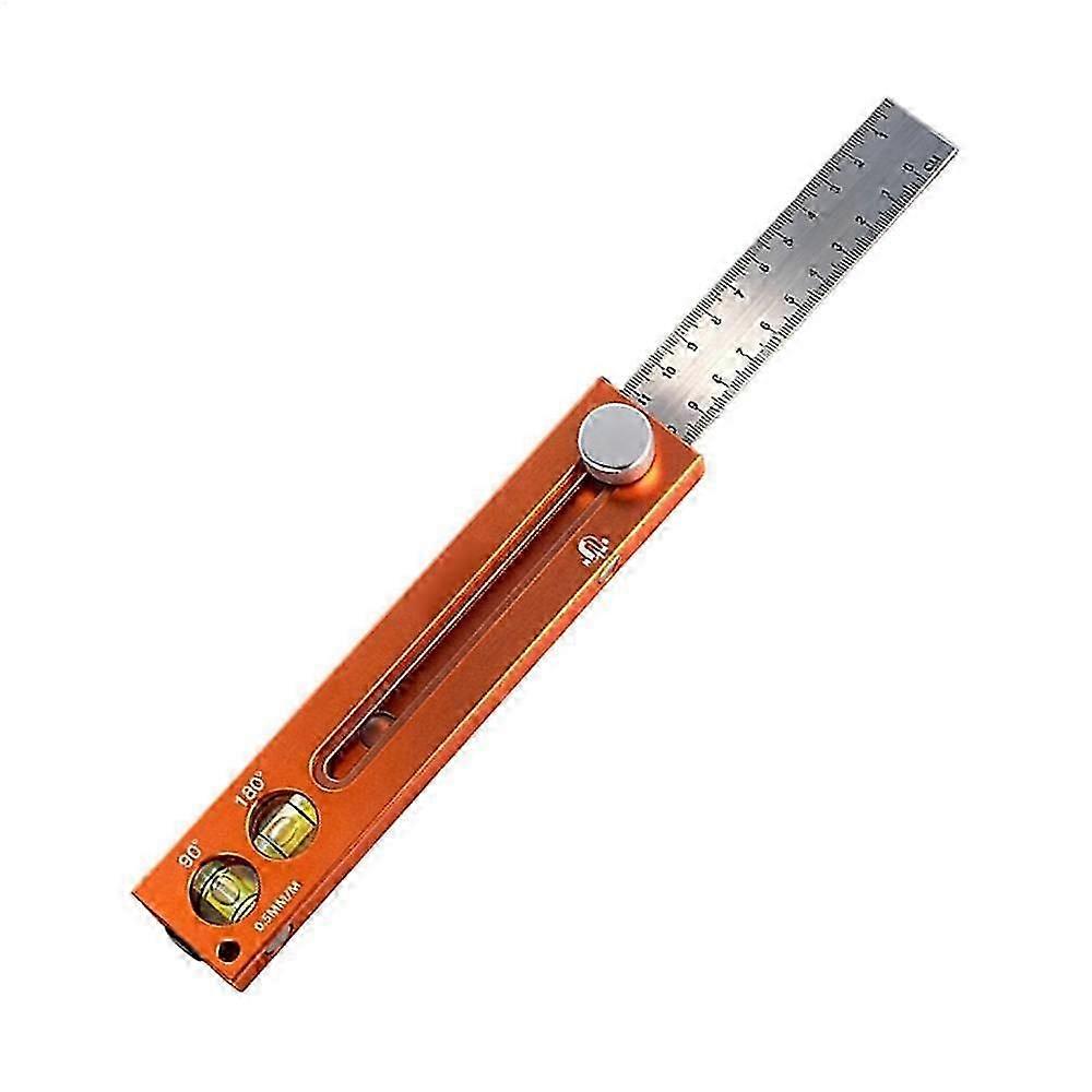 Carpenter Ruler Magnetic Precision Measuring Tool Multi Function Sliding Level Gaugeb