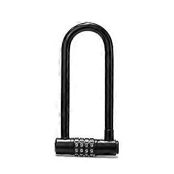 Dww-Fahrradschloss mit 4-stelliger Zahlenkombination – 18 cm mit langem Bügel – Wasserdichtes Fahrradschloss mit zurücksetzbarem Code – Schloss für Elektroroller, Tore, Berge