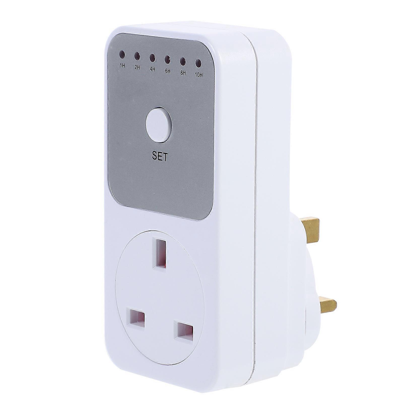 Mechanical Outlet Timer 1-10 Hour Timing Indoor Power Saving Socket UK Plug