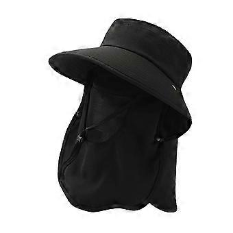 Outdoor Sun Hat Adjustable Portable with Face Covering for Mountaineering Travel