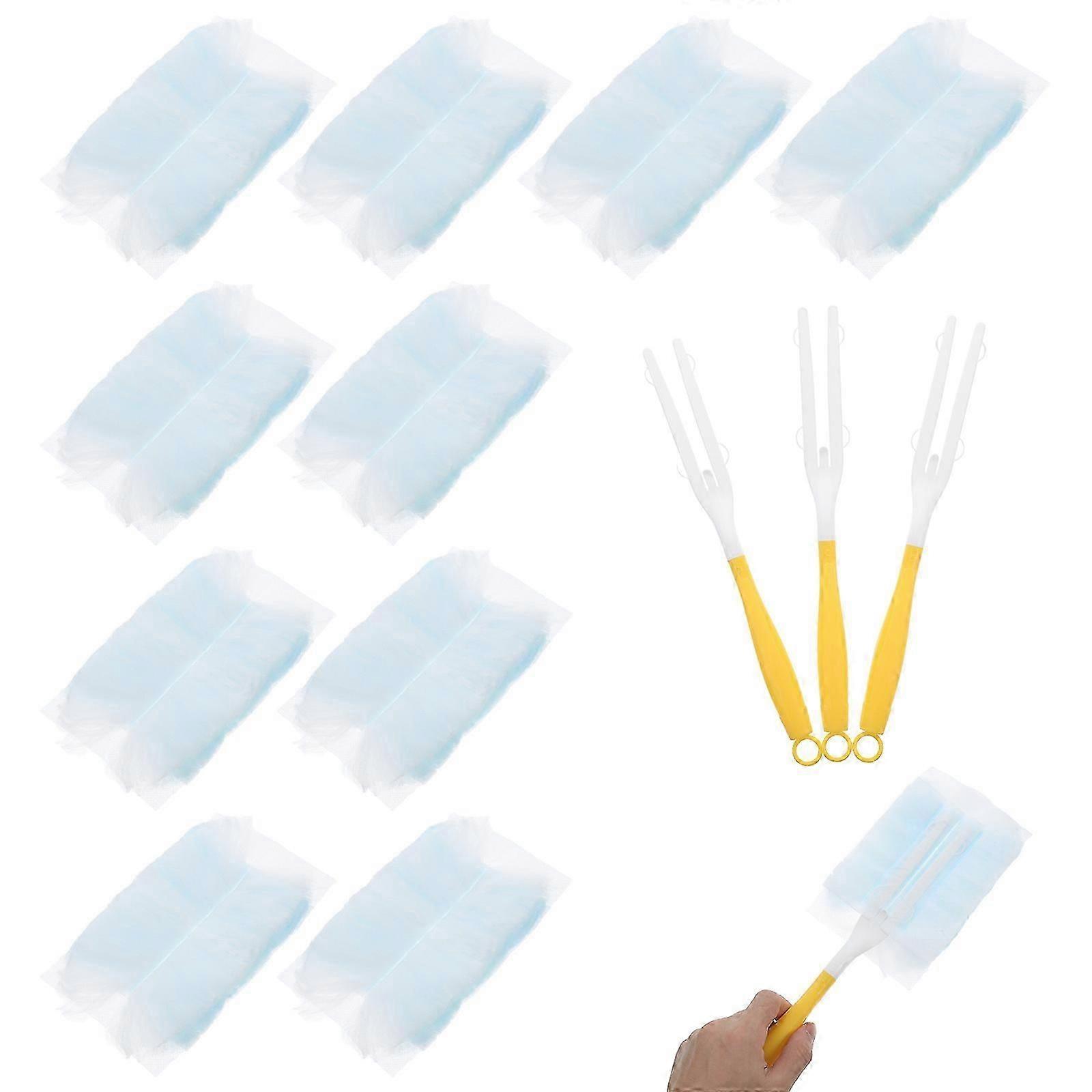 Disposable Electrostatic Duster Home Cleaning Brush Kit with 13Pcs Refills