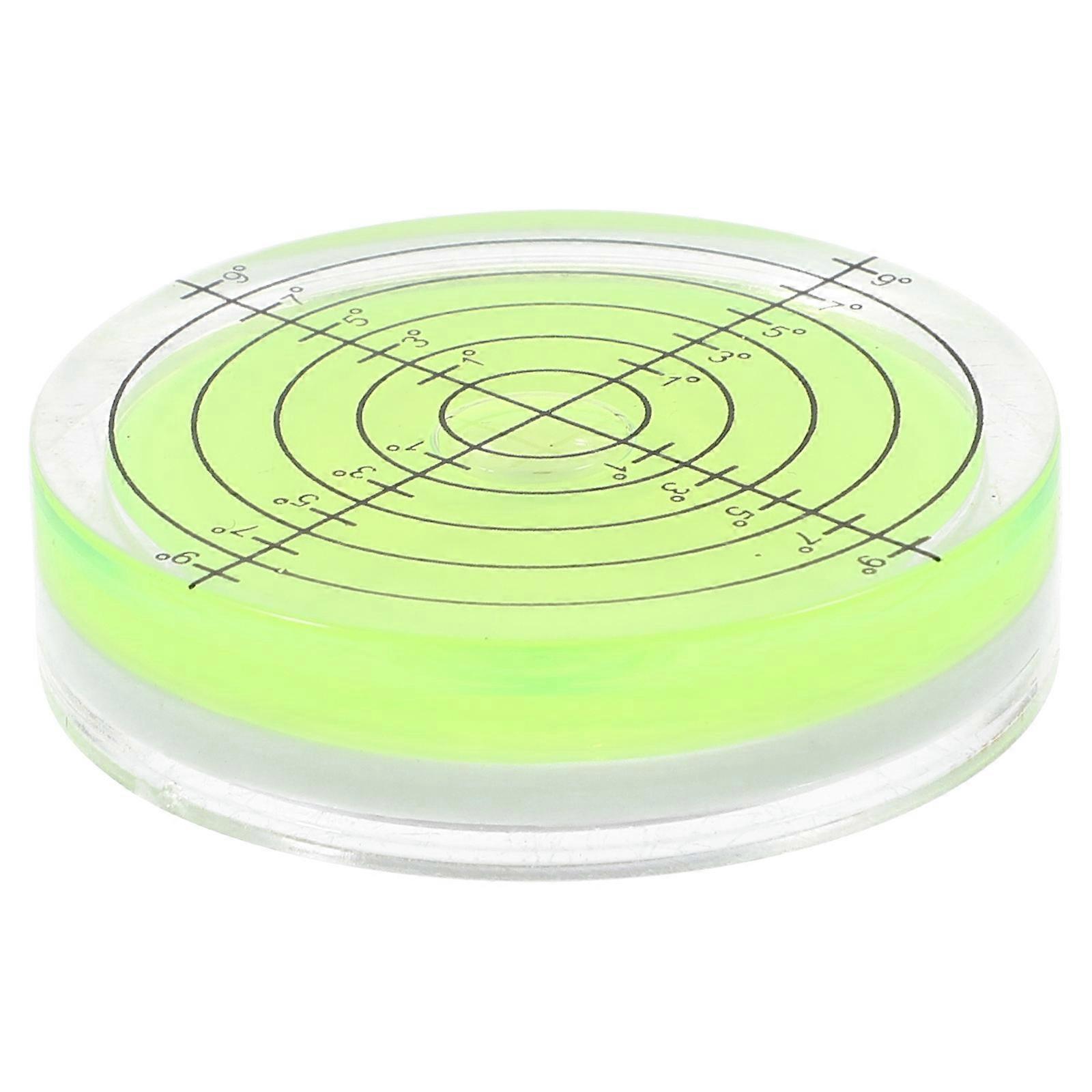 Golf Ball Marker Round Bubble Level for Measuring Use Light Green