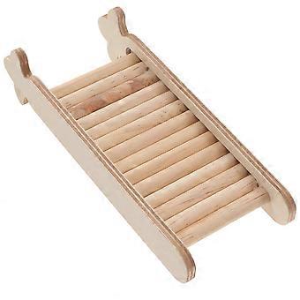 Wooden Ladder Hamster Toy for Small Pets Cage Climbing 5Pcs