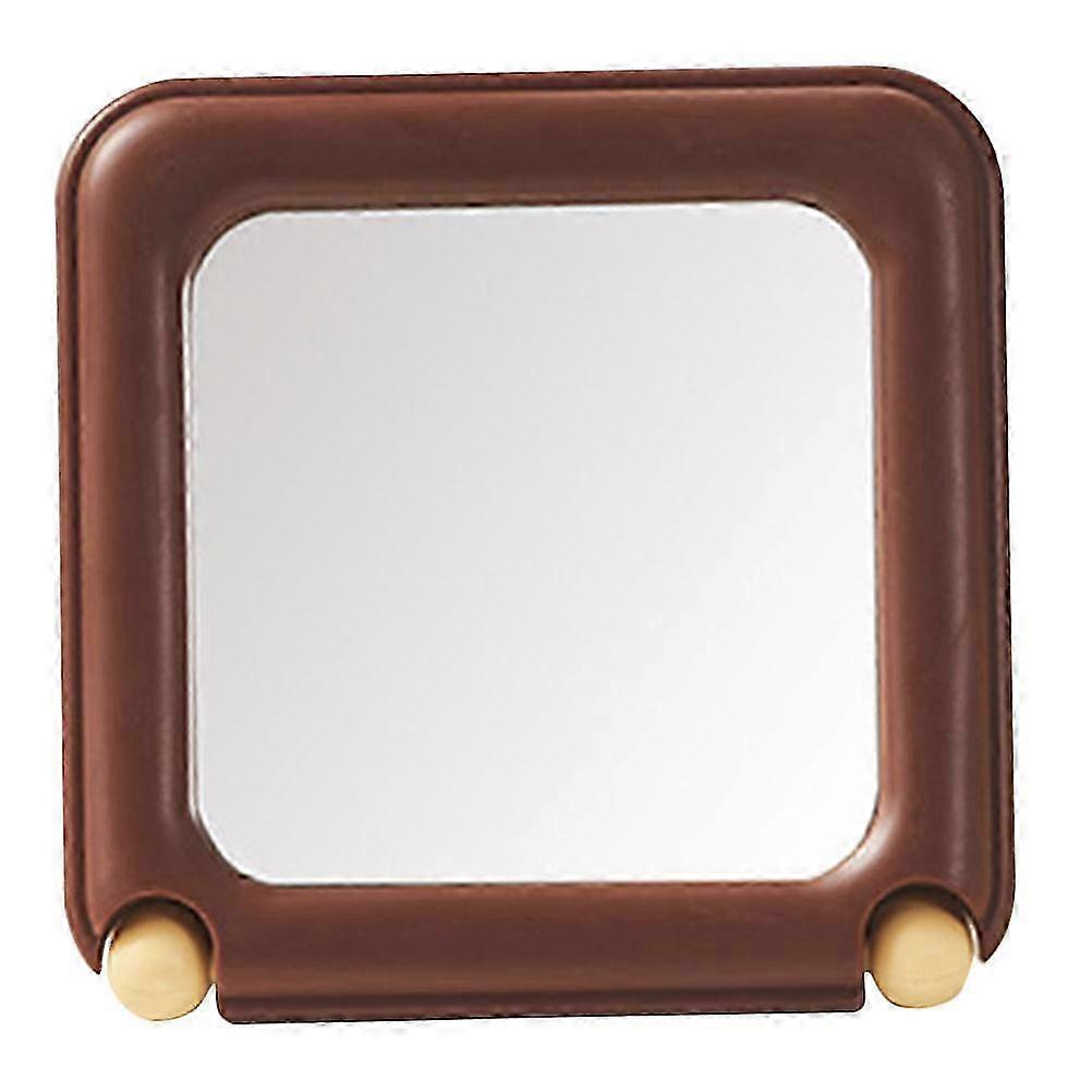 Desk Vanity Mirror Make Up Mirror With Stand compatible with Makeup Application Adjustable Angle 1Pcs