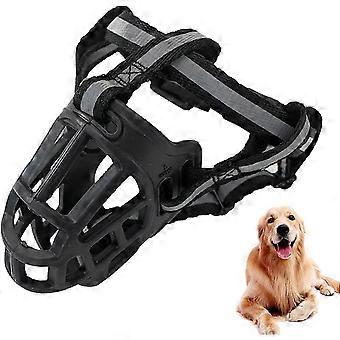 Pet Muzzle,Resin Rubber Basket Muzzle for Dogs,Breathable Mouth Cover and Adjustable Straps,Used for Anti-Biting,Barking and ChewingSuitable for Mediu