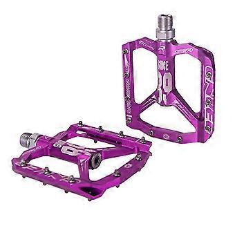 Compatible With 1Pair MTB Bicycle Cycling Road Mountain Bike Flat Pedals Aluminum Alloy Ultra Axle Sealed Bearing Pedals
