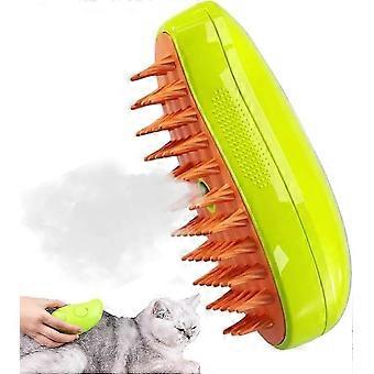 Cat Steamy Brush, 2024 Cat Steam Brush karvanpuhdistusaineelle, Cat Brush höyryllä, 3-in-1 höyryharja kissoille, itsepuhdistuva höyryävä kissaharja