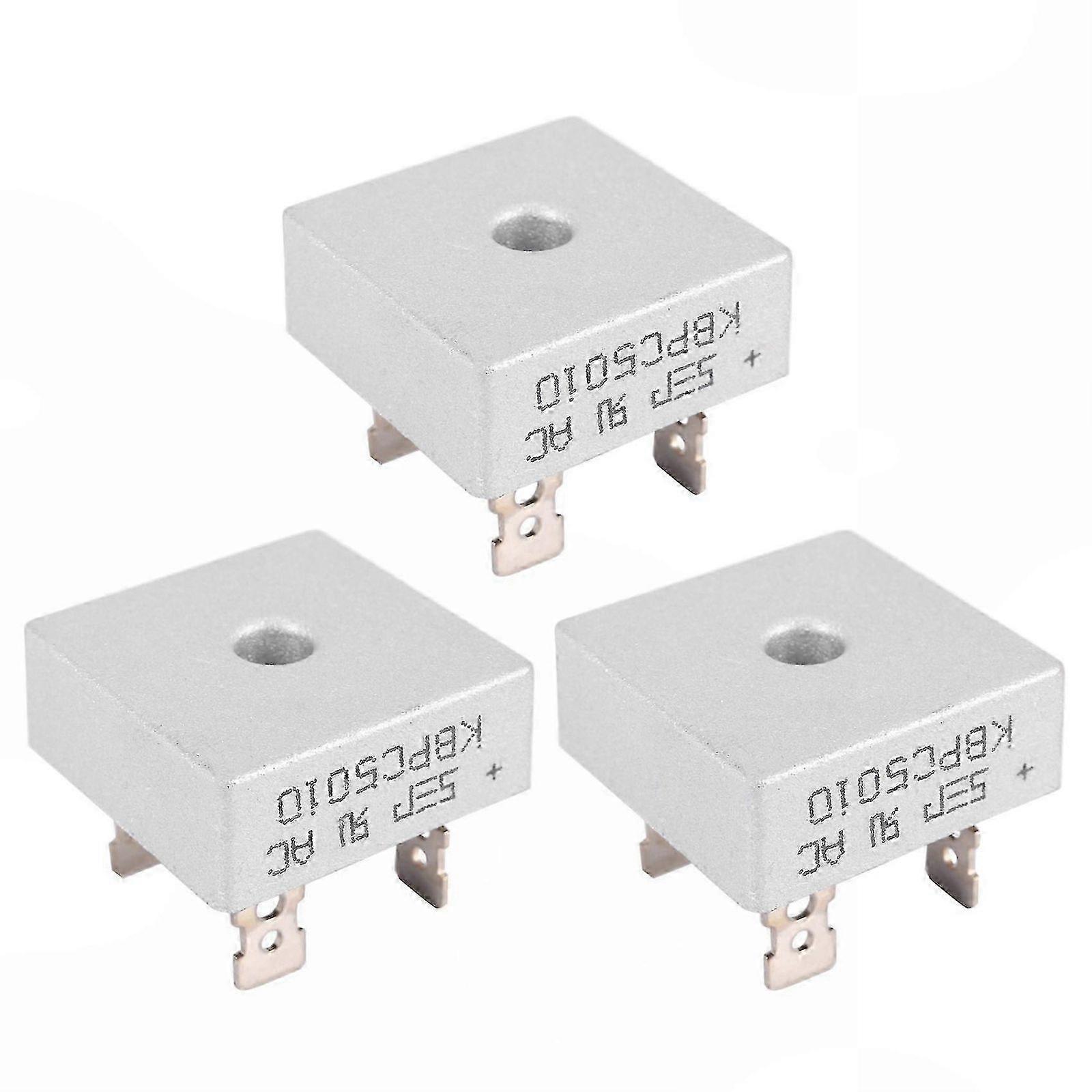 3-Pack Diode Bridge Rectifier 50A 1000V for Single Phase Applications 26-27