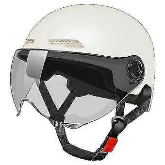 Electric Bike Helmet Unisex Summer Breathable E-Bike Helmet with Transparent Short Lens-