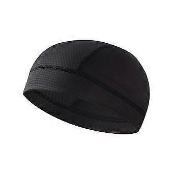 Unisex Cycling Cap Quick Dry Breathable Mesh Moisture Wicking Under Helmet Beanie Inner Lined Dome Summer Simple Sport Cap