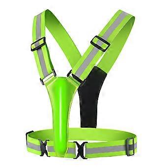 LED Running Vest USB Rechargeable Reflective Cycling Security Vest High Visibility Night Running Riding Clothing for Kids Adults