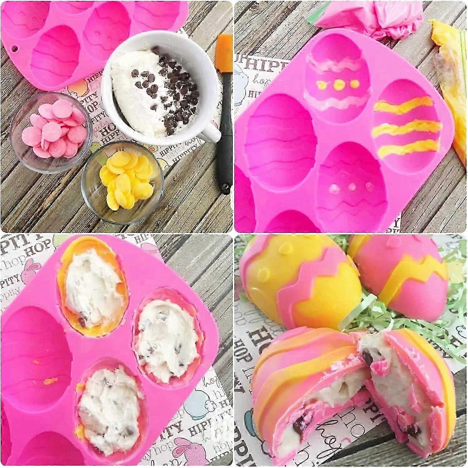 Silicone Easter Egg Mold 6 Cavity