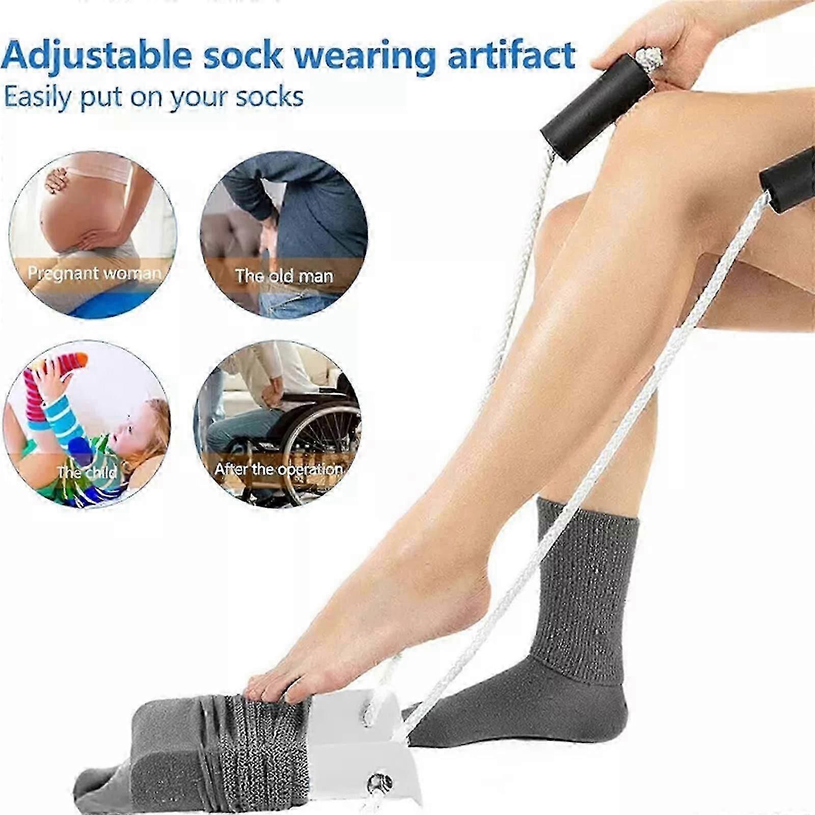 Sock Aid Tool Easy On and Off Sock Pulling Assist Device