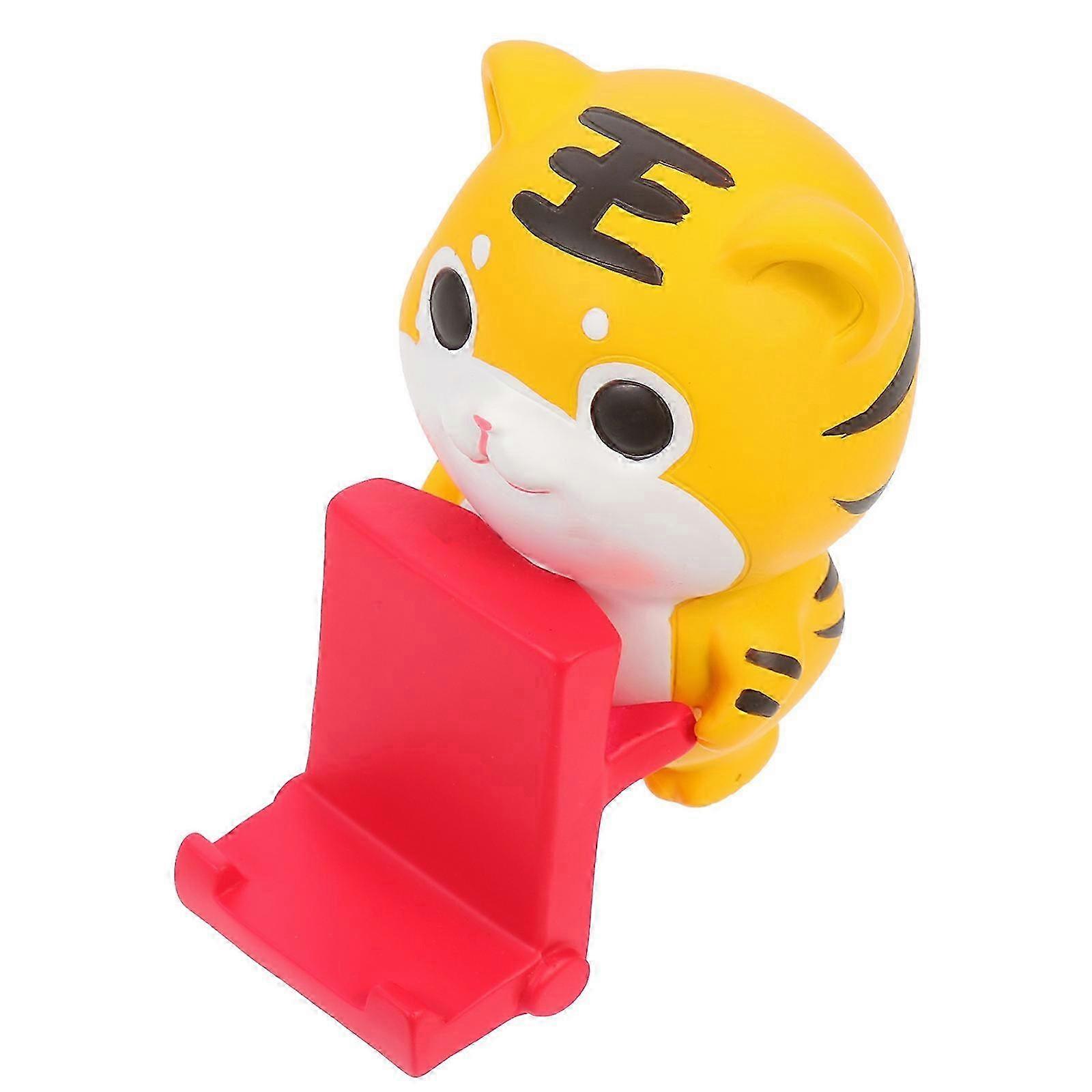 Lovely Desktop Phone Stand Tiger Shape compatible with Decor