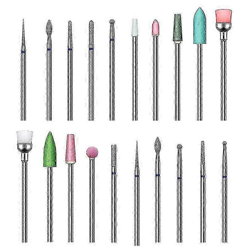 Ceramic Nail Bit Set 20 Pieces
