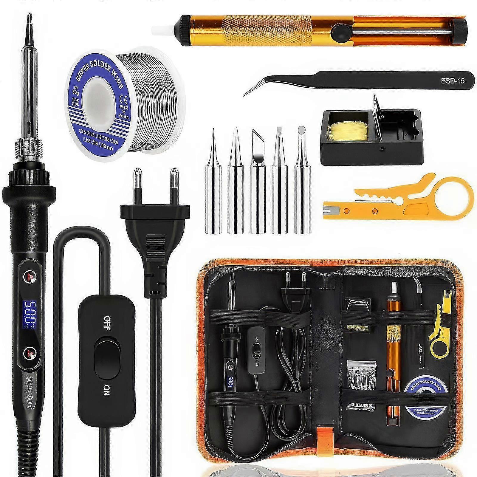 Digital 80W Soldering Kit With 13 Tips