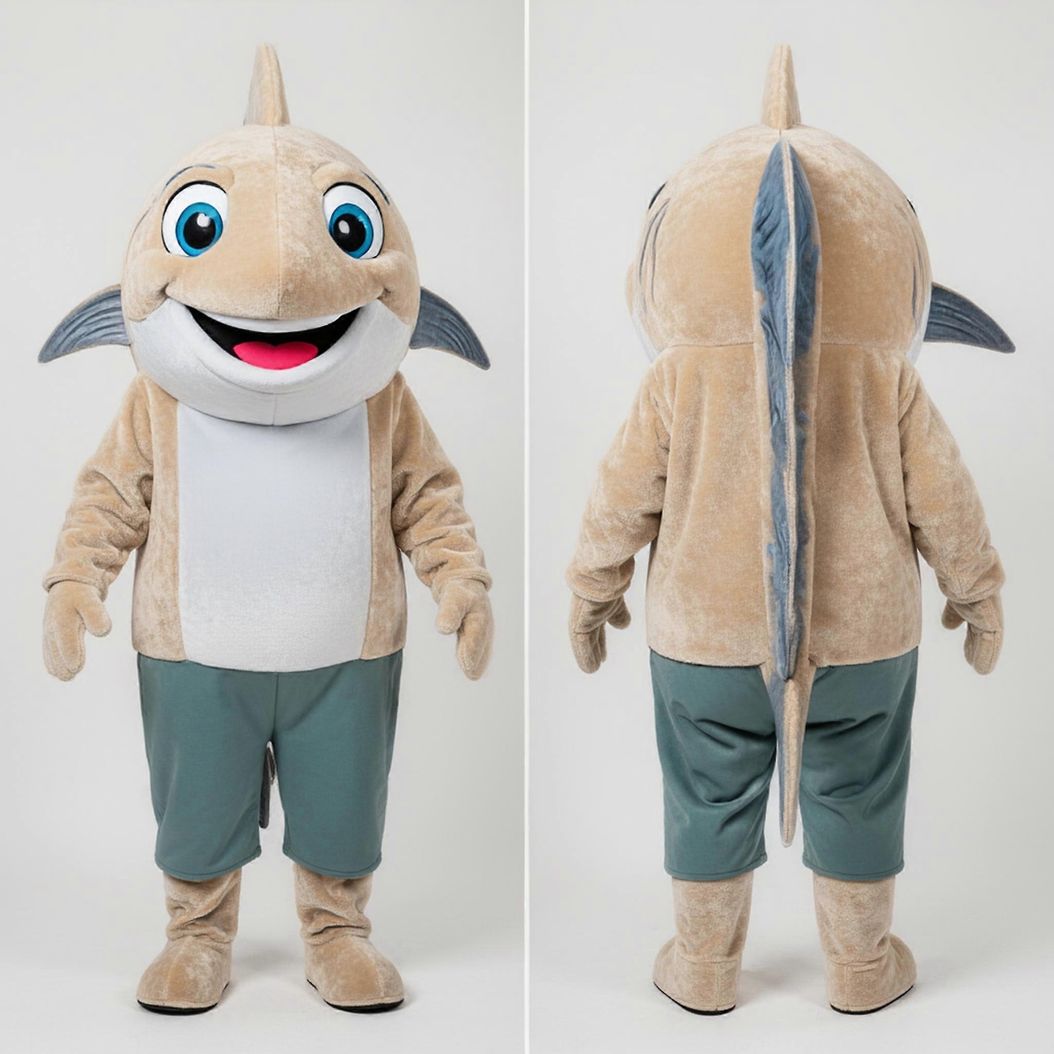 MASTICOT Beige Padded Playful Tuna Mascot