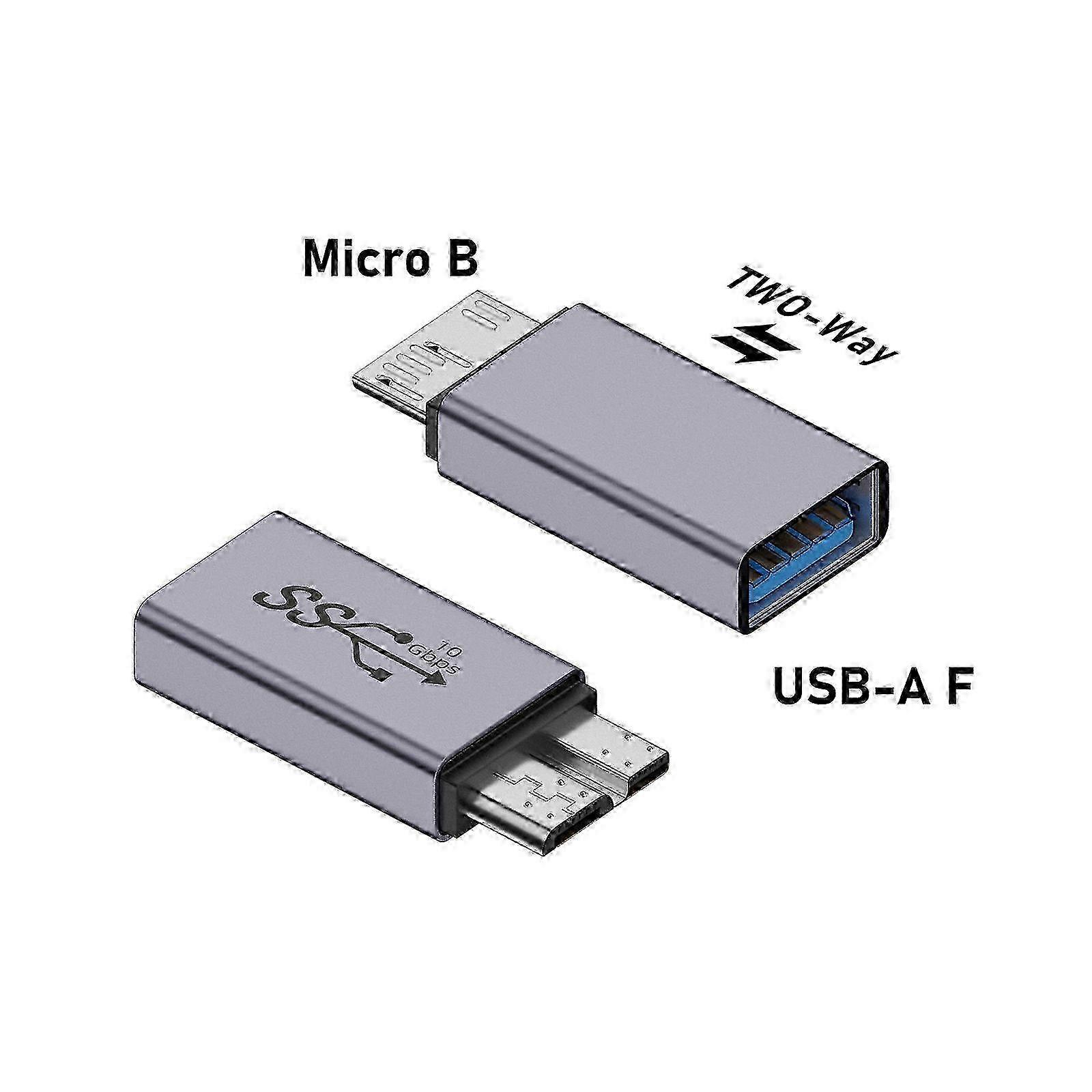 Type C to Micro B USB 3.0 Adapter compatible with High Speed Charging and Sync