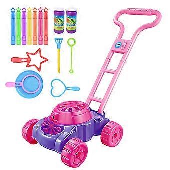 Bubble Lawn Mower for Kids Outdoor Play, Continuous Bubble Output Toy Bubble Machine for Toddlers