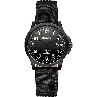 Barbour-swale Swiss Quartz Analog Man Watch with Nylon BB020BKBK Bracelet