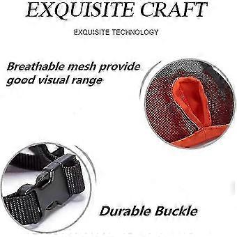 Dog Muzzle With Short Snout Adjustable Breathable Mesh Muzzle compatible with English French Bulldogs Anti-bite Chewing