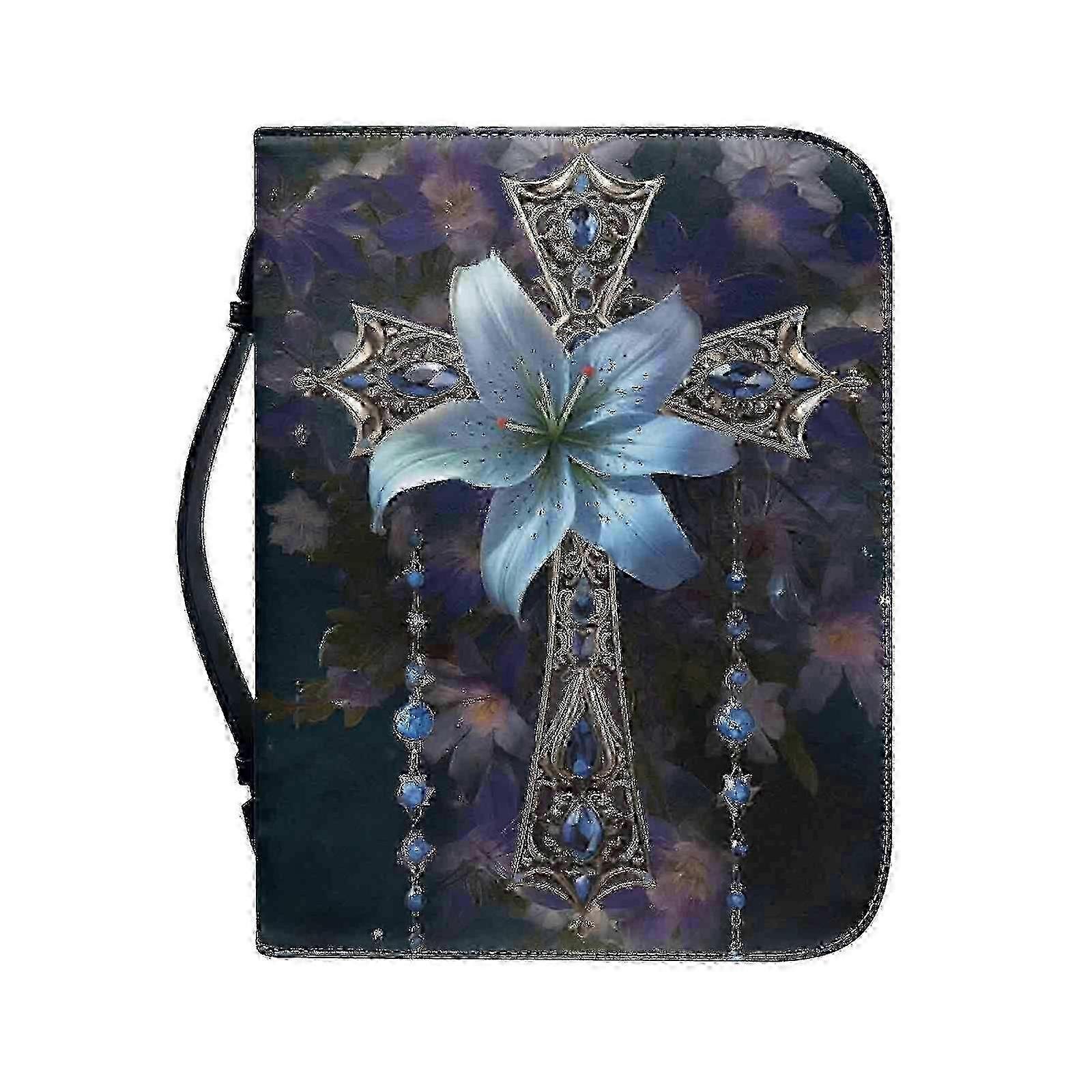 Multi-Size Floral Bible Leather Tote
