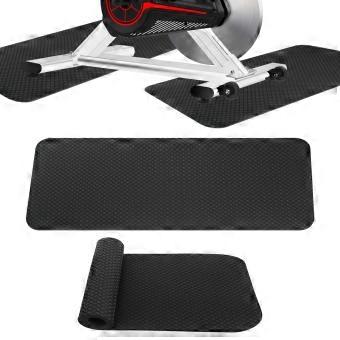 2 stuks vloerbeschermingsmatten, antislip, 63,5 x 30 x 0,6 cm, voor fitnessapparaten