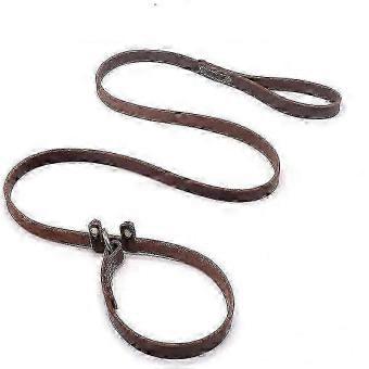 Heavy Duty Flat Leather Slip On Leash