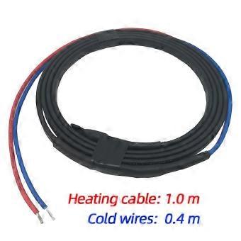 12V Low Voltage Self-regulating PTC Heating Cable 15 Meters PE Insulation Cold Wire Connected