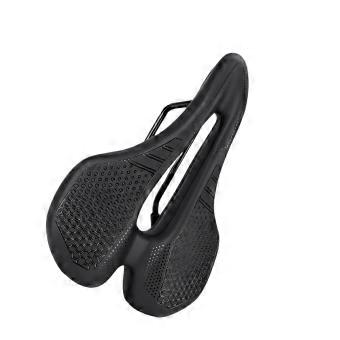 Cushioned Bike Saddles for Road and Mountain Bikes with Integrated Polyurethane Support and Open Center Ventilation Channel  Common