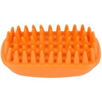 Silicone Pet Bath Brush Massage Grooming Comb for Long & Short Hair Dogs Cats-brnv