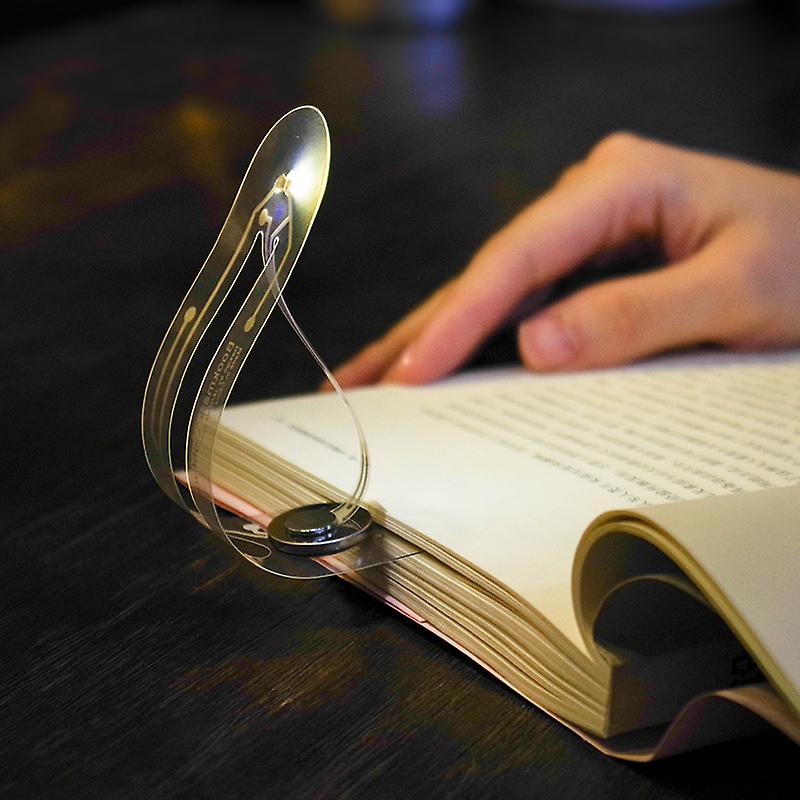 Bookmark Lamp, Clip-in-Book Reading Lamp, Infinite Brightness Level - 2 Packs