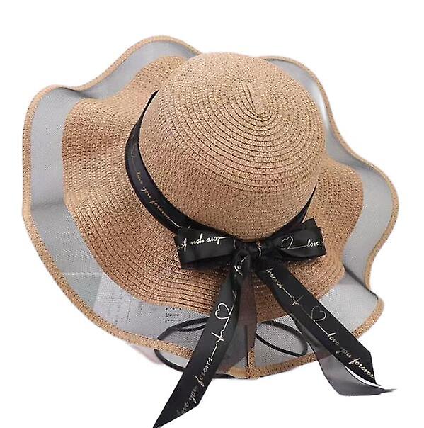 (khaki)seaside Beach Sun Cap