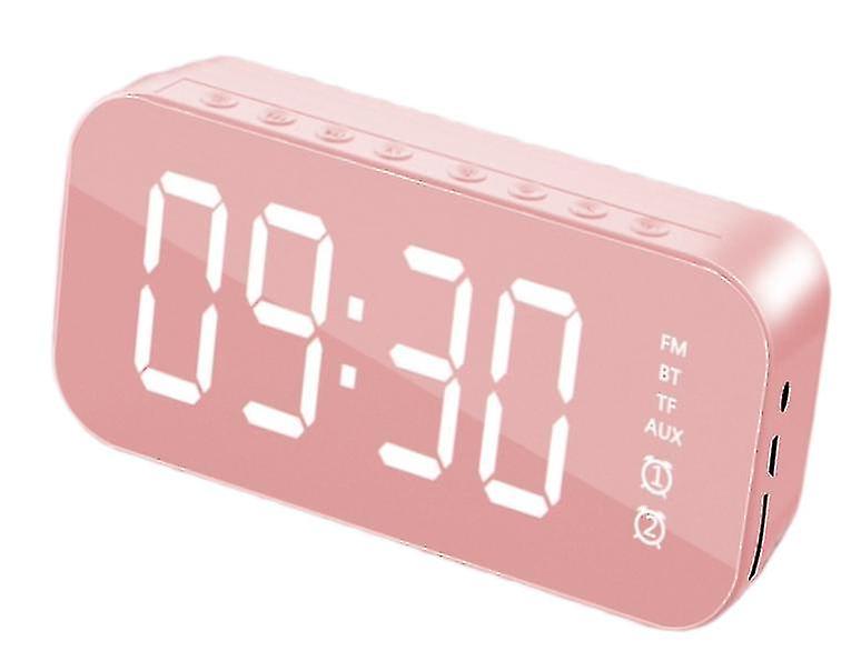 Wireless Bluetooth Speaker Mirror Alarm Clock Bluetooth Broadcast Speaker