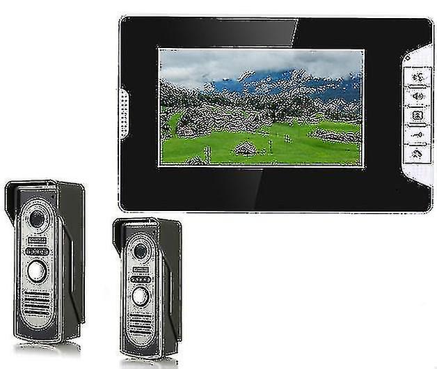 7"- Video Intercom, Doorbell Night Vision Ir, Door Camera, Phone System